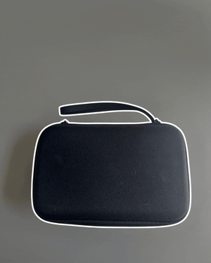 Digital nomads travelling the world. Digital nomad and remote work essentials such as a chord organization kit. Stores hard drives, mics, chords, memoy sticks, and much more. Portable and lightweight.