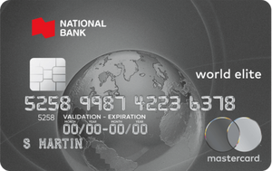 Digital nomad travel insurance credit card for Canadians. National Bank World Elite Mastercard offering 60 days of coverage for travellers. Health and travel insurance.