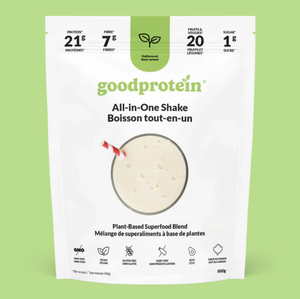 Great vegan protein powder with all your nutrients and protein needs, Canadian made. Unflavoured and perfect for on the go smoothies, travellers, and nomads.