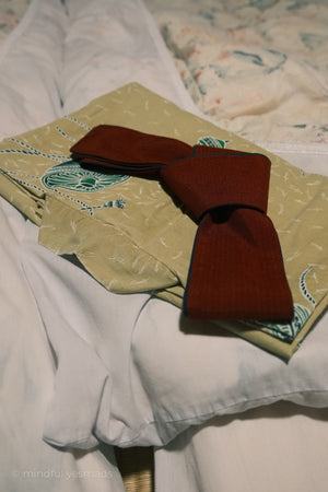 Kimono outfit in Japanese traditional room