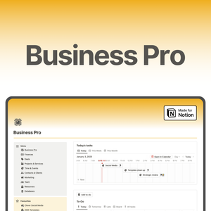 Manage your entire business from one centralized place. Manage projects, clients, tasks, time tracking and finances, marketing, collaborate, and take notes. For freelancers, small businesses, and side-hustles. Digital nomads.